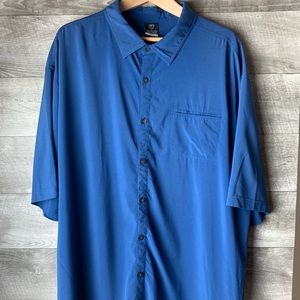 Nike dri fit men’s button down golf athletic shirt